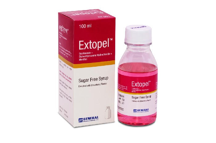 Extopel((100 mg+1.1 mg+14 mg)/5 ml)