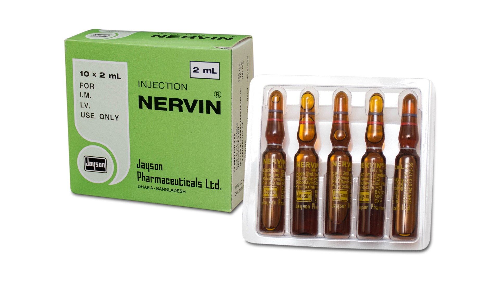 Nervin((100 mg+50 mg+100 mg)/2 ml)