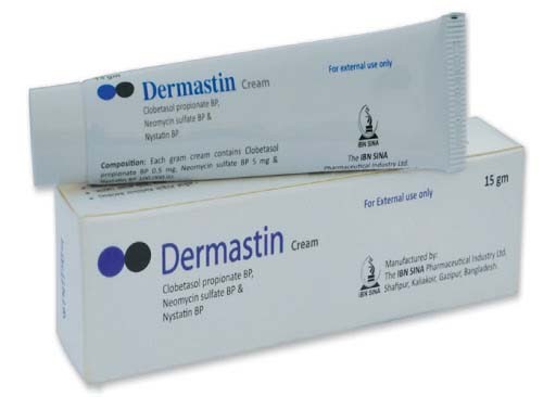 Dermastin ((0.5 mg+5 mg+1 Lac IU)/gm)