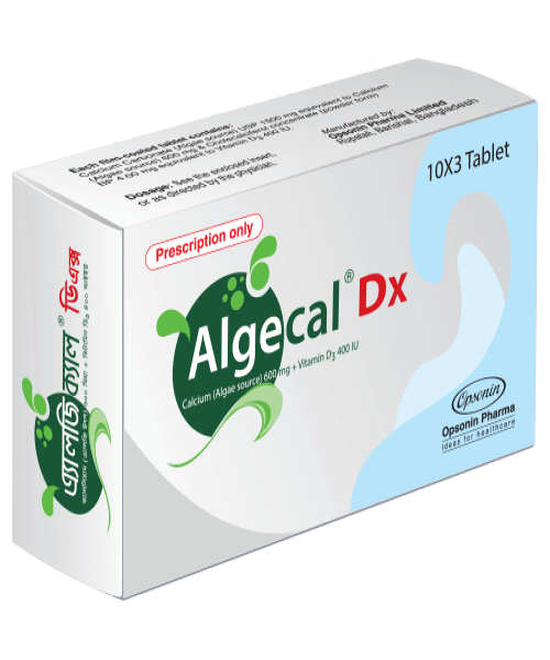 Algecal Dx(600 mg+400 IU)