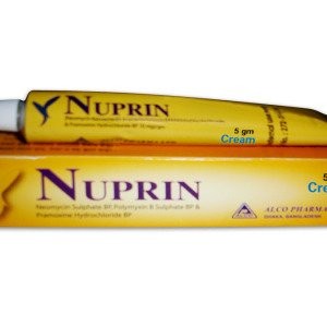 Nuprin((3.5 mg+10000 IU+10 mg)/gm)